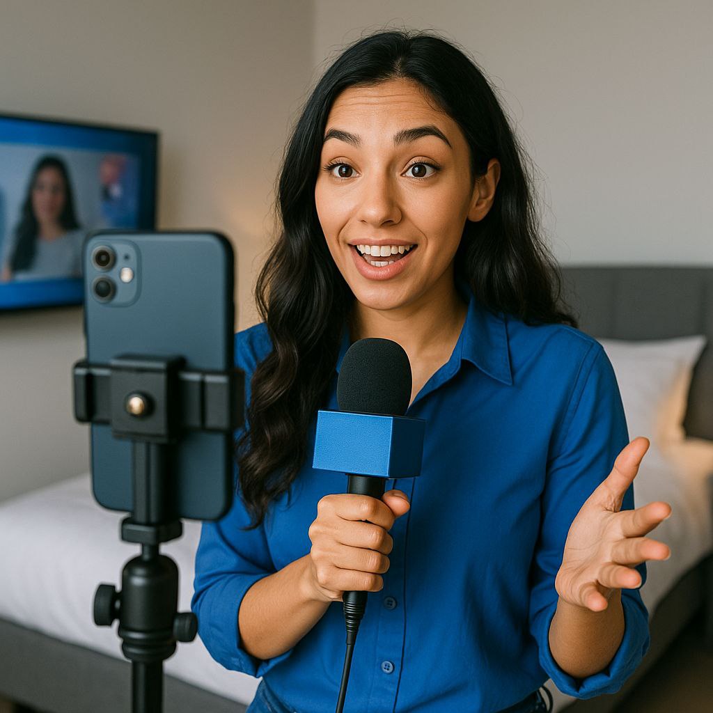 AI Reporting Vlogging Reels